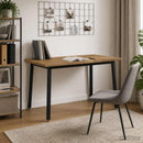 vidaXL 120 x 80 x 75 cm Tömör Akácfa Fehér és Fekete Négyszögletes