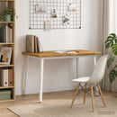 vidaXL 120 x 70 x 75 cm Tömör Akácfa Fehér Négyszögletes