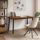 vidaXL 140 x 80 x 75 cm Tömör Akácfa Természetes és Fekete