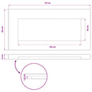 vidaXL Téglalap Asztallap 90 x 50 x 3,5 cm Négyszögletes Tömör Akácfa