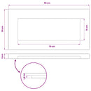 vidaXL Téglalap Asztallap 90 x 50 x 3,5 cm Négyszögletes Tömör Akácfa