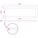 vidaXL Téglalap Asztallap 90 x 50 x 3,5 cm Négyszögletes Tömör Akácfa