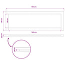 vidaXL Téglalap Asztallap 160 x 40 x 3,2 cm Négyszögletes Tömör Akácfa