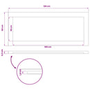 vidaXL Téglalap Asztallap 120 x 50 x 3,2 cm Négyszögletes Tömör Akácfa