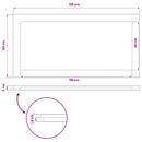 vidaXL Téglalap Asztallap 90 x 50 x 3,5 cm Négyszögletes Tömör Akácfa