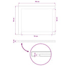 vidaXL Téglalap Asztallap 90 x 50 x 3,5 cm Négyszögletes Tömör Akácfa