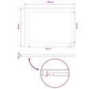 vidaXL Téglalap Asztallap 90 x 50 x 3,5 cm Négyszögletes Tömör Akácfa