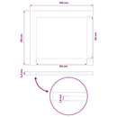 vidaXL Téglalap Asztallap 100 x 80 x 3,2 cm Négyszögletes Tömör Akácfa
