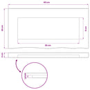 vidaXL Téglalap Asztallap 90 x 50 x 3,5 cm Négyszögletes Tömör Akácfa