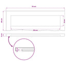 vidaXL Téglalap Asztallap 90 x 50 x 3,5 cm Négyszögletes Tömör Akácfa