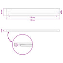 vidaXL Téglalap Asztallap 90 x 50 x 3,5 cm Négyszögletes Tömör Akácfa