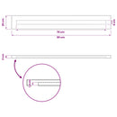 vidaXL Téglalap Asztallap 90 x 50 x 3,5 cm Négyszögletes Tömör Akácfa