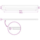 vidaXL Téglalap Asztallap 90 x 50 x 3,5 cm Négyszögletes Tömör Akácfa