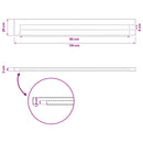 vidaXL Téglalap Asztallap 90 x 50 x 3,5 cm Négyszögletes Tömör Akácfa