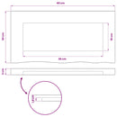 vidaXL Téglalap Asztallap 90 x 50 x 3,5 cm Négyszögletes Tömör Akácfa