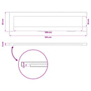 vidaXL Téglalap Asztallap 90 x 50 x 3,5 cm Négyszögletes Tömör Akácfa