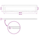 vidaXL Téglalap Asztallap 90 x 50 x 3,5 cm Négyszögletes Tömör Akácfa