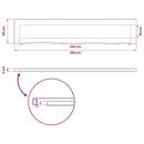 vidaXL Téglalap Asztallap 90 x 50 x 3,5 cm Négyszögletes Tömör Akácfa