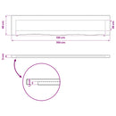 vidaXL Téglalap Asztallap 90 x 50 x 3,5 cm Négyszögletes Tömör Akácfa