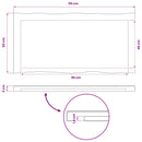 vidaXL Téglalap Asztallap 90 x 50 x 3,5 cm Négyszögletes Tömör Akácfa