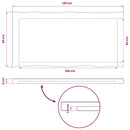 vidaXL Téglalap Asztallap 90 x 50 x 3,5 cm Négyszögletes Tömör Akácfa