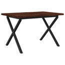 vidaXL Élő élű étkezőasztal 90 x 55 x 75 cm Tömör Akácfa