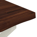 vidaXL Élő élű étkezőasztal 110 x 55 x 75 cm Tömör Akácfa