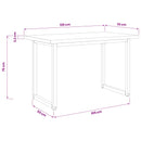 vidaXL Négyzet Alakú Étkezőasztal 120 x 70 x 75 cm Tömör Akácfa