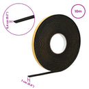 vidaXL Öntapadó habszalag 10 pcs Fekete 10mm x 10m CR Hab