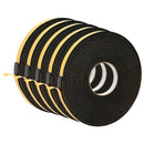 vidaXL Öntapadó habszalag 5 pcs Fekete 15mm x 10m CR Hab