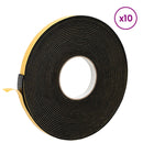 vidaXL Öntapadó habszalag 10 pcs Fekete 20mm x 10m CR Hab