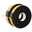 vidaXL Öntapadó habszalag 2 pcs Fekete 30mm x 5m CR Hab
