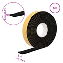 vidaXL Öntapadó habszalag 20 pcs Fekete 40mm x 5m CR Hab