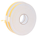 vidaXL Öntapadó habszalag 2 pcs Fehér 20mm x 10m CR Hab