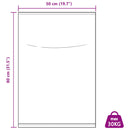 vidaXL Fonott zsákok 50 db Fehér 50 x 80 cm PP