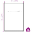 vidaXL Fonott zsákok 50 db Fehér 65 x 105 cm PP