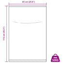 vidaXL Fonott zsákok 100 db Fehér 65 x 115 cm PP