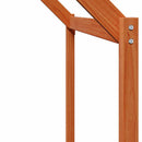vidaXL Tetőtéri ágykeret Viaszbarna 90 x 190 cm Tömör fenyő
