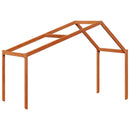 vidaXL Tetőtéri ágykeret Viaszbarna 90 x 190 cm Tömör fenyő