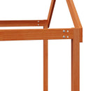 vidaXL Tetőtéri ágykeret Viaszbarna 90 x 190 cm Tömör fenyő