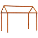 vidaXL Tetőtéri ágykeret Viaszbarna 90 x 190 cm Tömör fenyő
