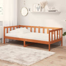 vidaXL Nappali ágy matracmal Wax Barna és Fehér 90 x 200 cm