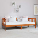 vidaXL Nappali ágy matracmal Wax Barna és Fehér 90 x 200 cm