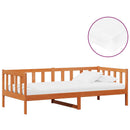 vidaXL Nappali ágy matracmal Wax Barna és Fehér 90 x 200 cm