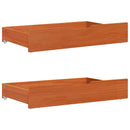vidaXL Ágykeret fejtámlával Faggyú barna 70 x 190 cm Tömör fenyőfa