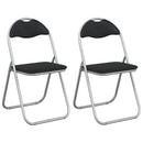 vidaXL Összecsukható szék 2 pcs Fekete és Szürke 48 x 43,5 x 81 cm