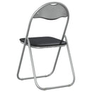 vidaXL Összecsukható szék 2 pcs Fekete és Szürke 48 x 43,5 x 81 cm