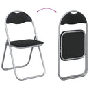vidaXL Összecsukható szék 2 pcs Fekete és Szürke 48 x 43,5 x 81 cm