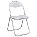 vidaXL Összecsukható szék 2 pcs Fehér és Szürke 48 x 43,5 x 81 cm