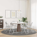 vidaXL Összecsukható szék 8 pcs Fehér és Szürke 48 x 43,5 x 81 cm